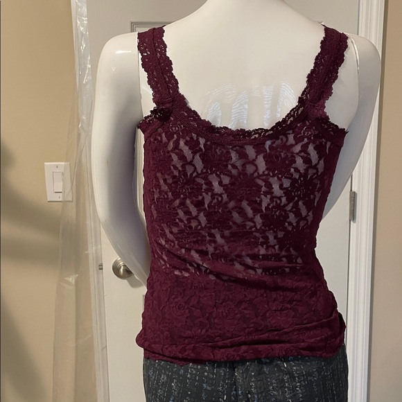 HANKY PANKY LACE CAMISOLE WINE COLORED SIZE SMALL NWOT - Picture 6 of 8